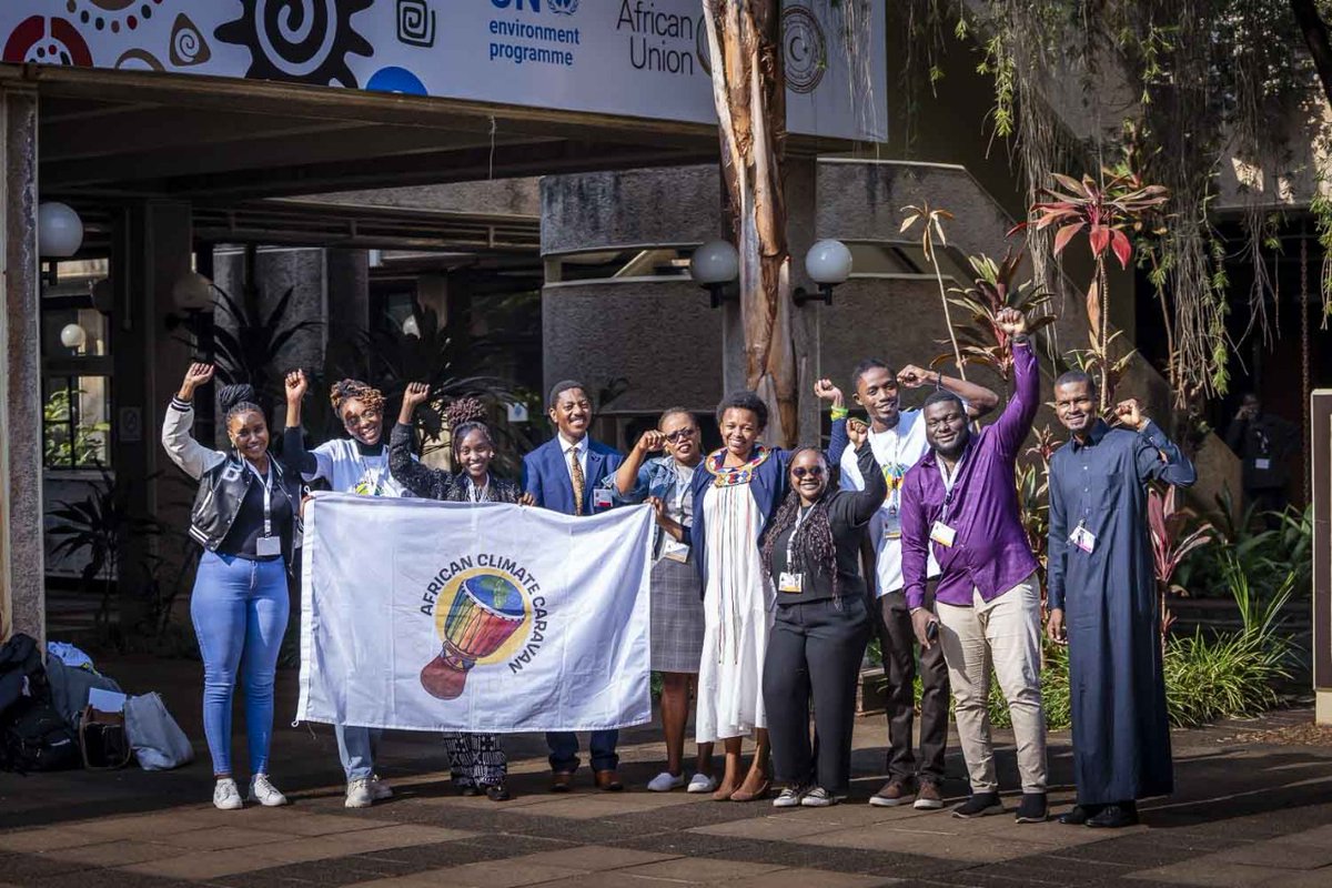 What an inspiring group! The African Climate Justice Caravan radiating positive energy and commitment to tackling climate change. Let's support their journey! #ClimateJustice #JoinTheCaravan ##RoadToBelemCOP30 #wedemandclimatejusticeforafrica #AMCEN20 #reflectreimaginerise #AGN