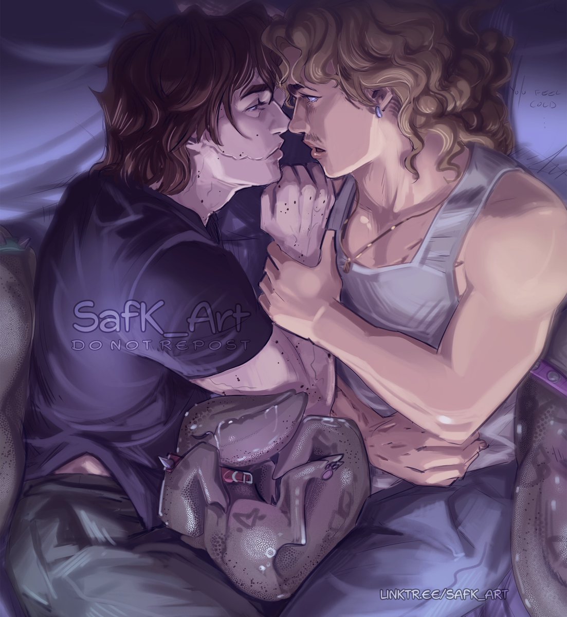 SafK_Art's tweet photo. "You feel cold..."
Demo Harringrove piece related to the comic 'Bonding' I did a while back, link below
#demosteve #steveharrington #artwork #billyhargrove #strangerthings #harringrove #demogorgon #demodogs https://t.co/P7156NQh3f
