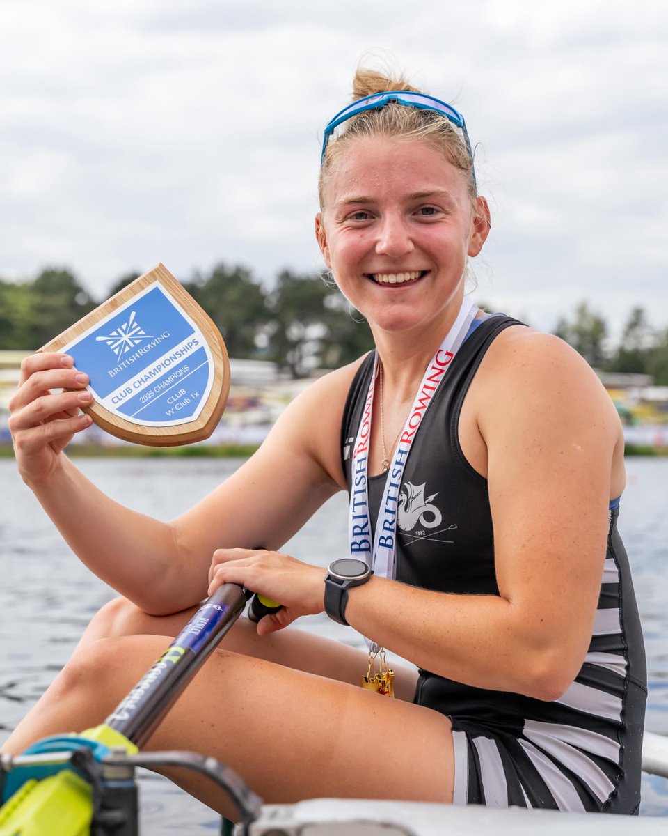 Our first 2025 British Champions🥇 

Leicester RC take both the Women's and Open Club Single Sculls titles! Oxford University BC win the Women's Beginner Coxed Four and the University of Leeds win the Open Beginner Double Sculls 👏