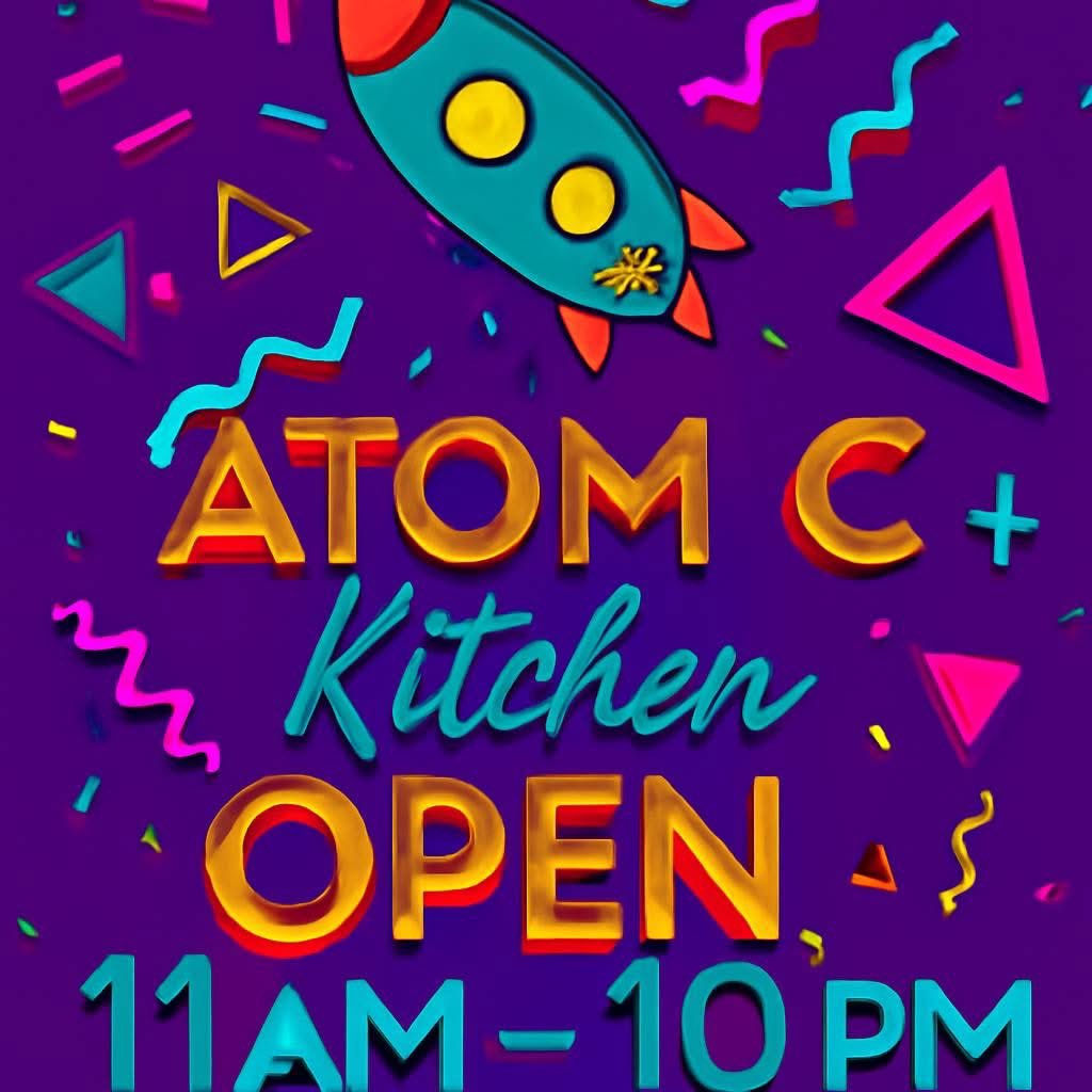 AtomicKitchenBG's tweet photo. Busy night in BG with Hot Rods game and concerts in the park!  Stop by Atomic before, during, or after for some good food and fun. https://t.co/bwU5guFI78