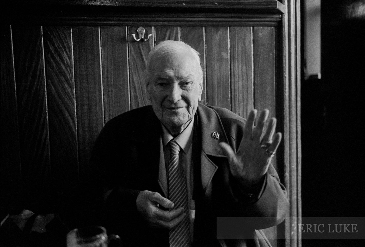 EricLuke2's tweet image. How nice to pick up a few rolls of film from the lab, and discover a few frames I’d forgotten I shot recently of a friend Peter Roche in Mulligans pub Dublin a few weeks before his death. He passed away a month ago, however so nice to have a recent picture made on an old manual…