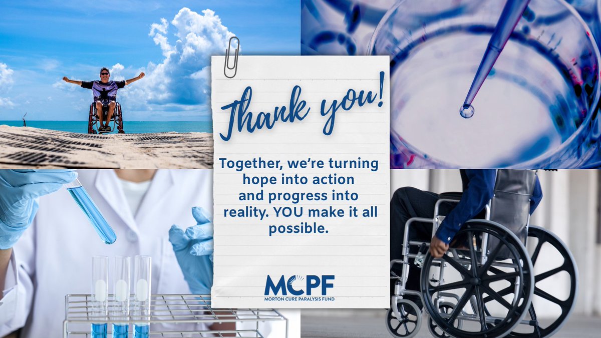 Thanks to YOU, we’ve #funded $6.4M for #SCI research, turning bold ideas into breakthroughs! Together, we’re making life-changing progress. Learn more &amp; support here bit.ly/3Uk0WAN #ThankYou #SCIResearch #MakingADifference