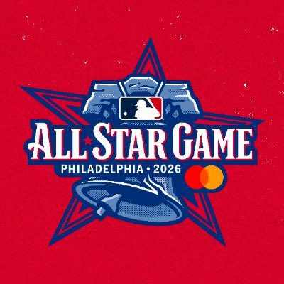 The #Phillies unveiled the logo for the 2026 All-Star Game.