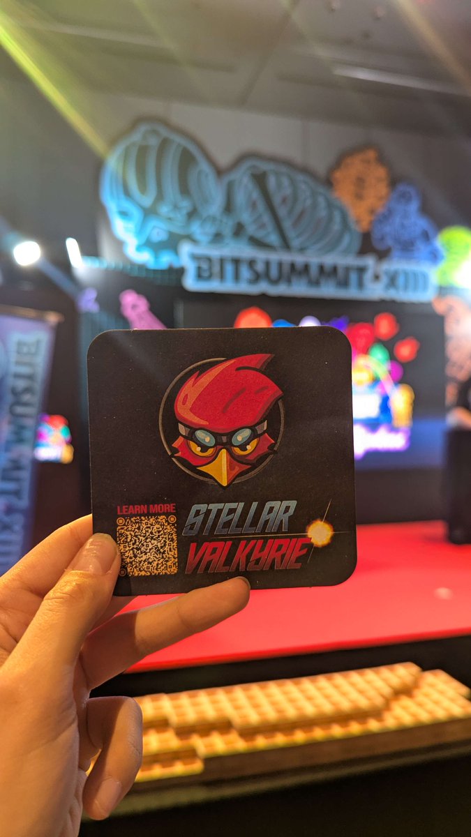 Who's at <a href="/BitSummit/">BitSummit - THANK YOU!!!</a>?!

Find the amazing <a href="/Molly_H_C/">Molly H.C</a> &amp; ask for one of these exclusive #StellarValkyrie coasters!

There's a special surprise on the flip side 😉

#indiegame #Steam #gamedev
