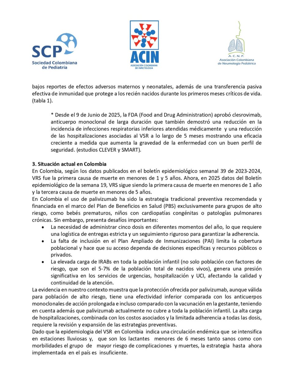 🚨 Desde <a href="/ViralNetLat/">ViralNet</a> queremos visibilizar un llamado urgente: el VRS sigue siendo la primera causa de muerte en menores de 1 año en Colombia. 👶💔