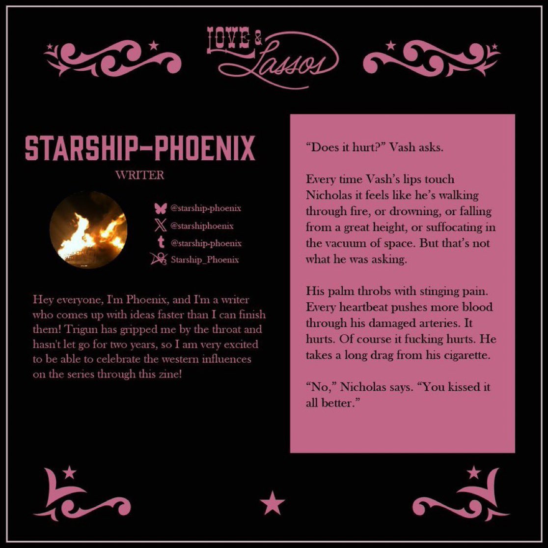 loveandlassos's tweet image. Hey howdy hey! It's @starshiphoenix !