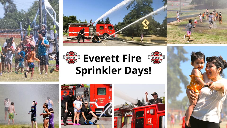 SPLASH INTO SUMMER FUN TOMORROW!

📷Saturday, July 19 at 3:00 p.m.
Wiggums Hollow Park - 2800 10 St

Get ready to cool off at Everett Fire's ULTIMATE SPRINKLER DAYS!

Grab your swimsuit and flip-flops, and we’ll bring the fire engine and hose to turn up the fun! Spread the word!