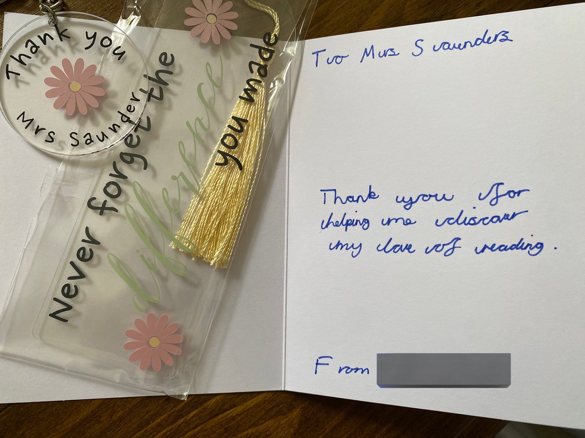 Rachel Saunders (@mrsrlsaunders) on Twitter photo I’ve had some lovely gifts from pupils and families but this one really meant a lot. <a href="/OpenUni_RfP/">Reading for Pleasure 🧶</a> <a href="/TeresaCremin/">Teresa Cremin</a> <a href="/kashleyenglish/">Kelly Ashley #WordPower</a> <a href="/DarrenM1974/">Darren Matthews</a> <a href="/clpe1/">CLPE</a> <a href="/jasemily/">Jasmine Tucker</a> <a href="/EmmaKateTaylor_/">Emma Taylor</a> I’ve had some lovely gifts from pupils and families but this one really meant a lot. <a href="/OpenUni_RfP/">Reading for Pleasure 🧶</a> <a href="/TeresaCremin/">Teresa Cremin</a> <a href="/kashleyenglish/">Kelly Ashley #WordPower</a> <a href="/DarrenM1974/">Darren Matthews</a> <a href="/clpe1/">CLPE</a> <a href="/jasemily/">Jasmine Tucker</a> <a href="/EmmaKateTaylor_/">Emma Taylor</a>