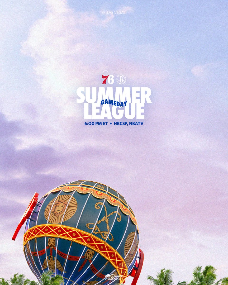sixers's tweet image. our summer league finale:
🕕 6:00 PM
📺 @NBCSPhilly, @NBATV
🆚 @BrooklynNets