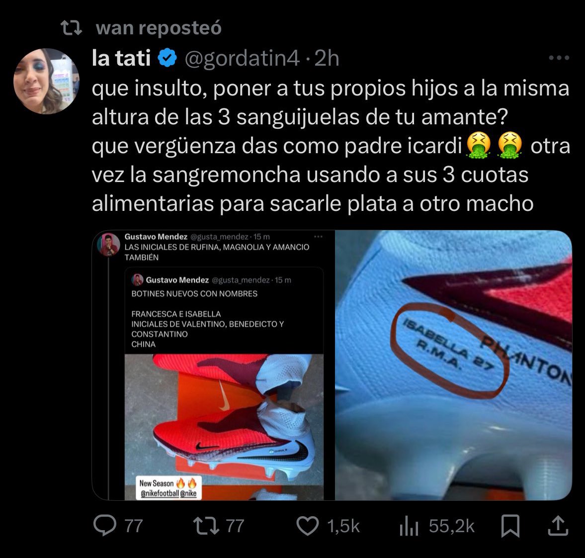 pepeochoa88's tweet photo. Wanda contra los hijos de la china.
Sanguijuelas https://t.co/bVImo02FCp