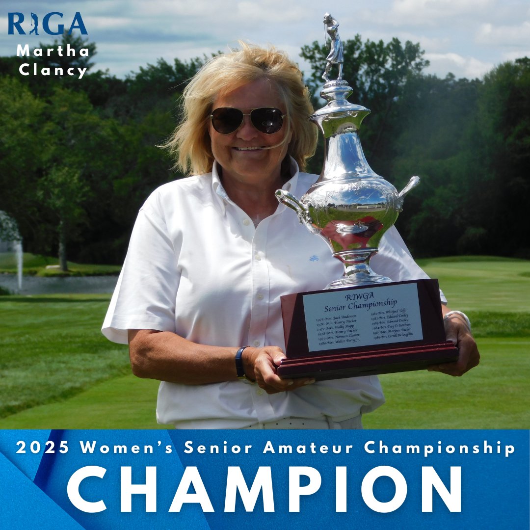 RIGAlinks's tweet image. Congratulations to Martha Clancy on winning the 2025 Women's Senior Amateur Championship at Alpine CC!