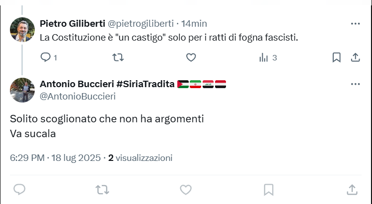 pietrogiliberti's tweet image. I RATTI FASCISTI SCAPPANO SEMPRE.