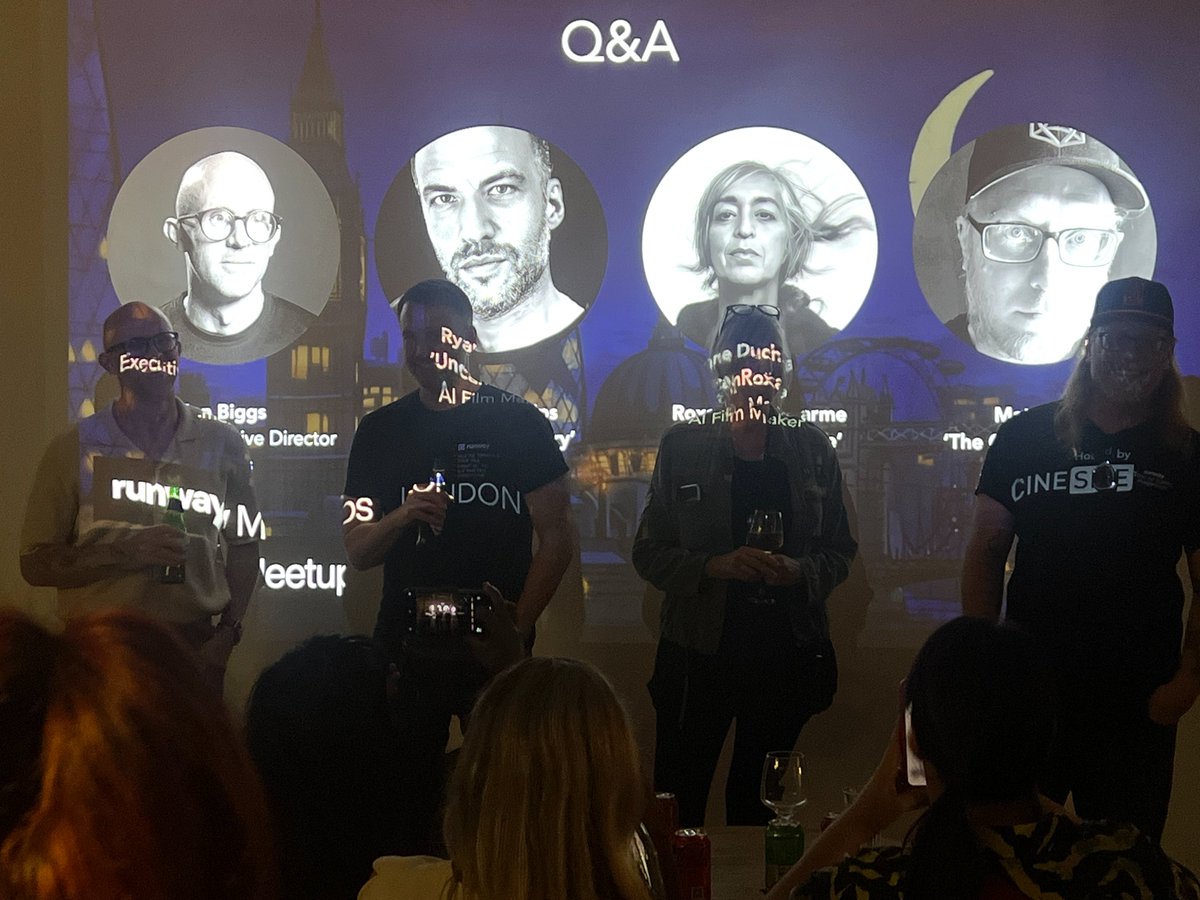andymac3d's tweet image. So its a wrap! The first London @runwayml meet-up is done and dusted! Was an absolute pleasure to host here @Cinesite and MC the event. 🎤 😎
Big shoutout to @Uncanny_Harry @Oranguerillatan Roxanne Ducharme + Jon Biggs @madebymonks_ - you were awesome! 🙏
Until next time...