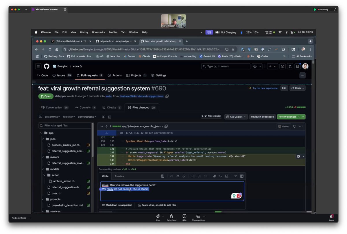 mlemos's tweet image. Getting amazing insights on how to use Claude Code from the guys from @every ! Thanks for sharing all that @danshipper and team!