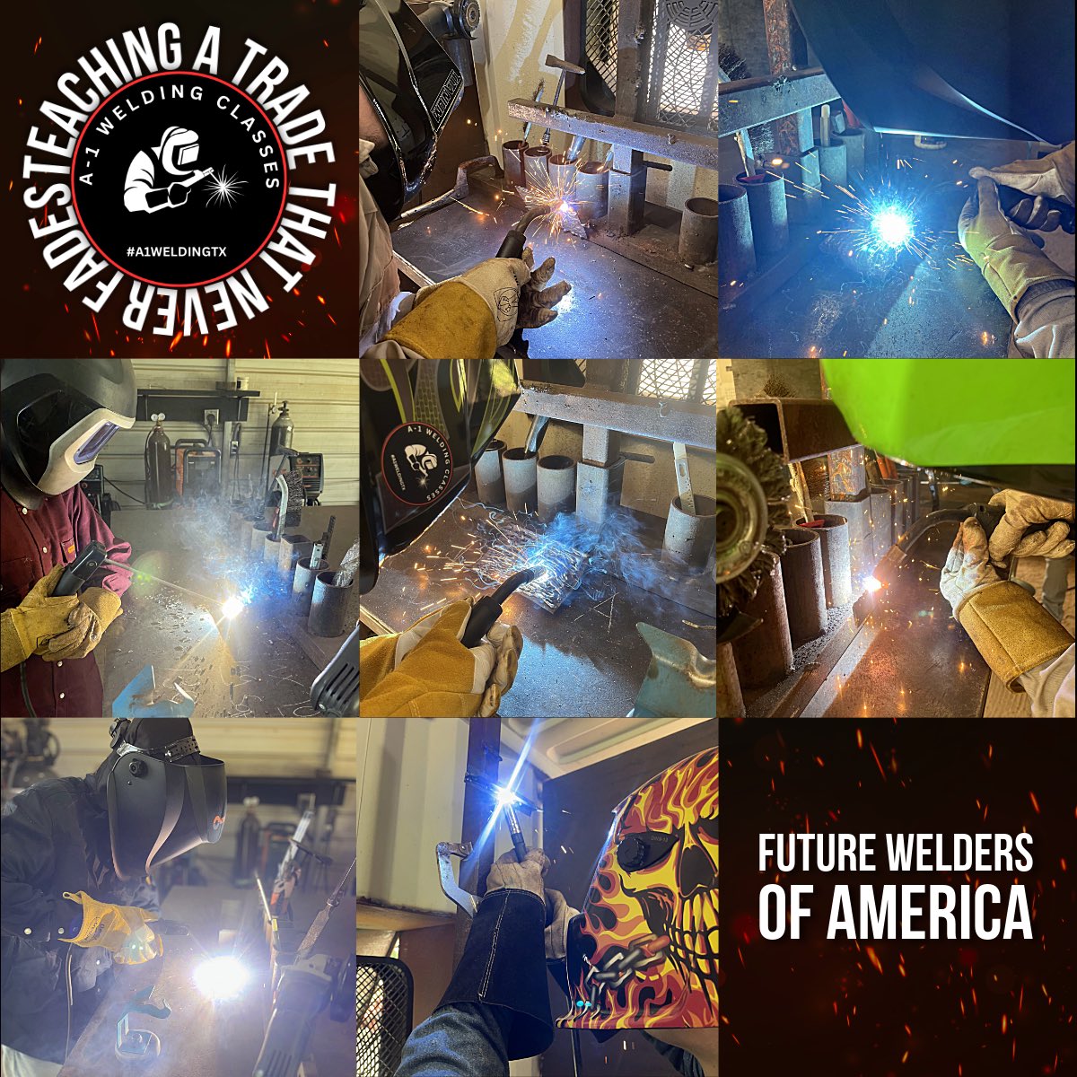 a1weldingtx's tweet photo. Meet our Future Welders Of America!! We offer several classes to help our students transition into their Welding Career. Once completed all our courses they will have the hands on experience they need to get a Welding Job.
https://t.co/m8w7jCK7gr https://t.co/9G53Iuj9lw