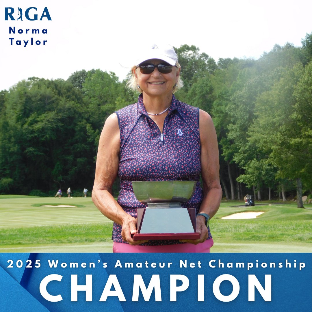 RIGAlinks's tweet image. Congratulations to Norma Taylor on winning the 2025 Women's Net Amateur Championship at Alpine CC!