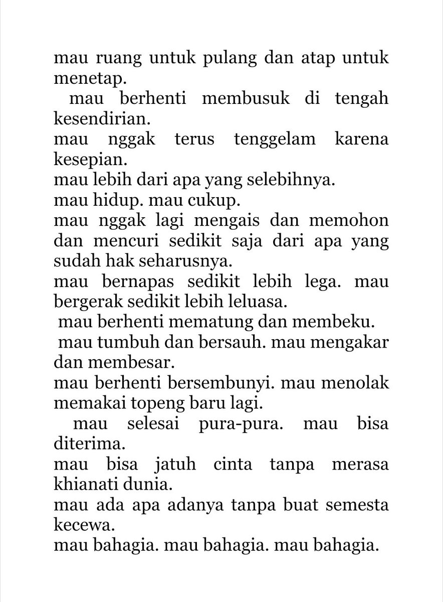 segera, segera, segera.