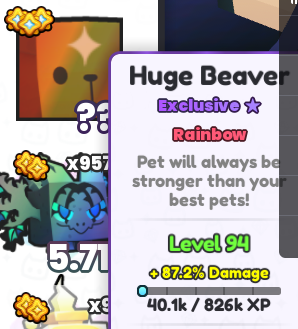 Giving away this Huge Rainbow Beaver to one lucky person!!!!
To Enter:
Follow me <a href="/RyansX5648/">Ryans5648</a> 
Like &amp; Repost
Comment your <a href="/roblox/">Roblox</a> username and tag some friends
#ps99 #petsimulator