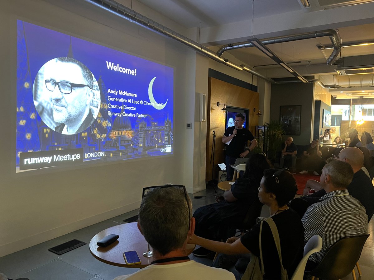 andymac3d's tweet image. So its a wrap! The first London @runwayml meet-up is done and dusted! Was an absolute pleasure to host here @Cinesite and MC the event. 🎤 😎
Big shoutout to @Uncanny_Harry @Oranguerillatan Roxanne Ducharme + Jon Biggs @madebymonks_ - you were awesome! 🙏
Until next time...