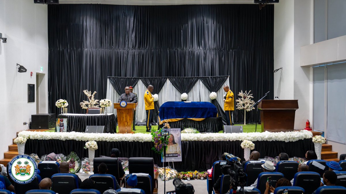 julius_maadabio's tweet image. With a profoundly heavy heart, I paid tribute to an extraordinary pathmaker, a pioneer in so many ways, my former vice presidential candidate from 2012, Dr. Kadie Sesay. Her legacy will always be a source of inspiration, empowering countless women and girls to reach for greater…