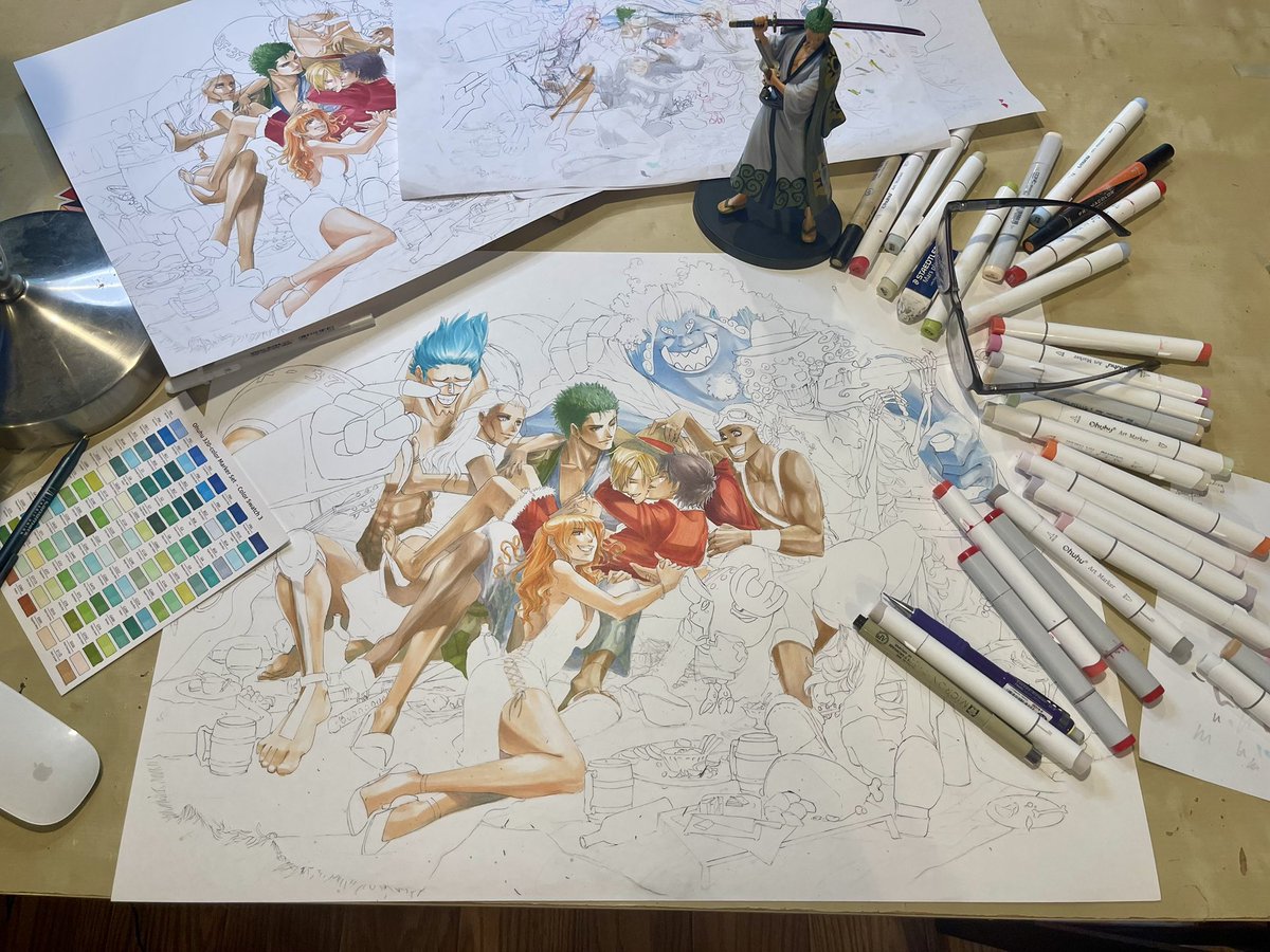 AtomicClover's tweet image. four months later and i’m finally caught up to where i was when i scrapped the first version and started over lol orz;; #wip it’s biiiiiiiiiiiiiig