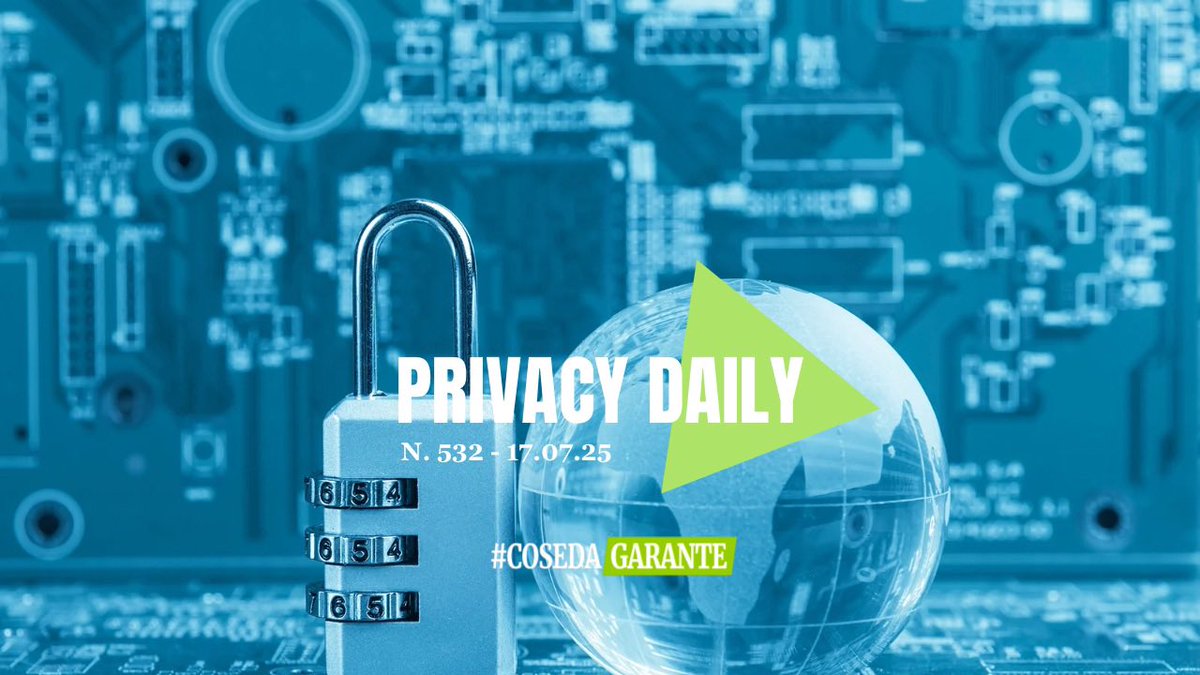 🇮🇹Le news più interessanti di oggi dal mondo #privacy 🗞️Leggi il #privacydaily sul sito:  guidoscorza.it/privacy-daily-…  
——

🇬🇧/🇺🇸Today’s most interesting news on #privacy 🗞️ Read the #privacydaily on the website:  guidoscorza.it/privacy-daily-…