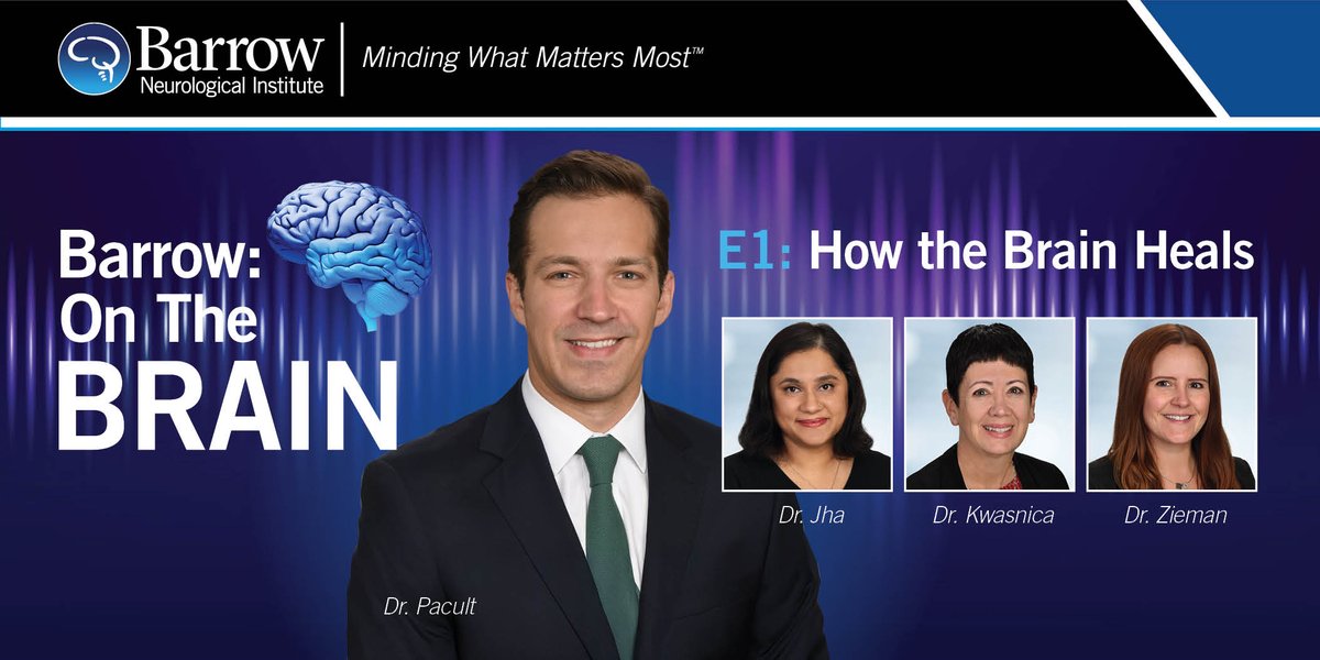 BarrowNeuro's tweet image. Announcing our new limited-series podcast: #BarrowOnTheBrain aims to explore the mysteries of the nervous system through real stories & expert insights. Tune in to ep. 1 to learn how the #brain heals after an injury: bar.rw/podcast or wherever you listen to podcasts.