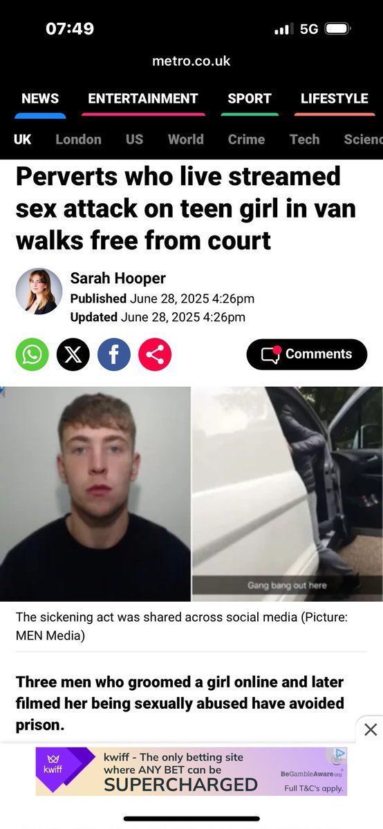 KGB_News (TWAT ACCOUNT) (@gbnews23653867) on Twitter photo 🚨Where's the fucking riots for this predator allowed to walk free <a href="/Nigel_Farage/">Nigel Farage MP</a> <a href="/RupertLowe10/">Rupert Lowe MP</a> <a href="/TRobinsonNewEra/">Tommy Robinson 🇬🇧</a> <a href="/NickTenconi/">Nick Marcel Tenconi</a> and <a href="/EssexPR/">Adam Brooks AKA EssexPR 🇬🇧</a>??? 🚨Where's the fucking riots for this predator allowed to walk free <a href="/Nigel_Farage/">Nigel Farage MP</a> <a href="/RupertLowe10/">Rupert Lowe MP</a> <a href="/TRobinsonNewEra/">Tommy Robinson 🇬🇧</a> <a href="/NickTenconi/">Nick Marcel Tenconi</a> and <a href="/EssexPR/">Adam Brooks AKA EssexPR 🇬🇧</a>???