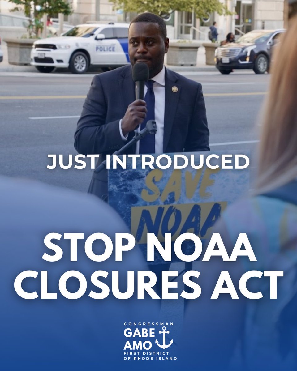 RepGabeAmo's tweet image. I introduced the Stop NOAA Closures Act with @RepHuffman to block Trump from shuttering @NOAA facilities around the country.
NOAA protects lives, livelihoods, and property by helping us predict, prepare, and respond. Americans deserve nothing less. #StopTheCuts