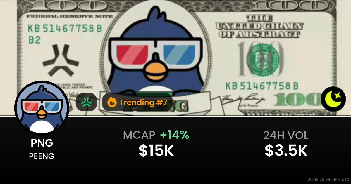 Sir_Raindrops's tweet photo. @100xAltcoinGems $peeng project will hit high next https://t.co/UrjlwoYgVC