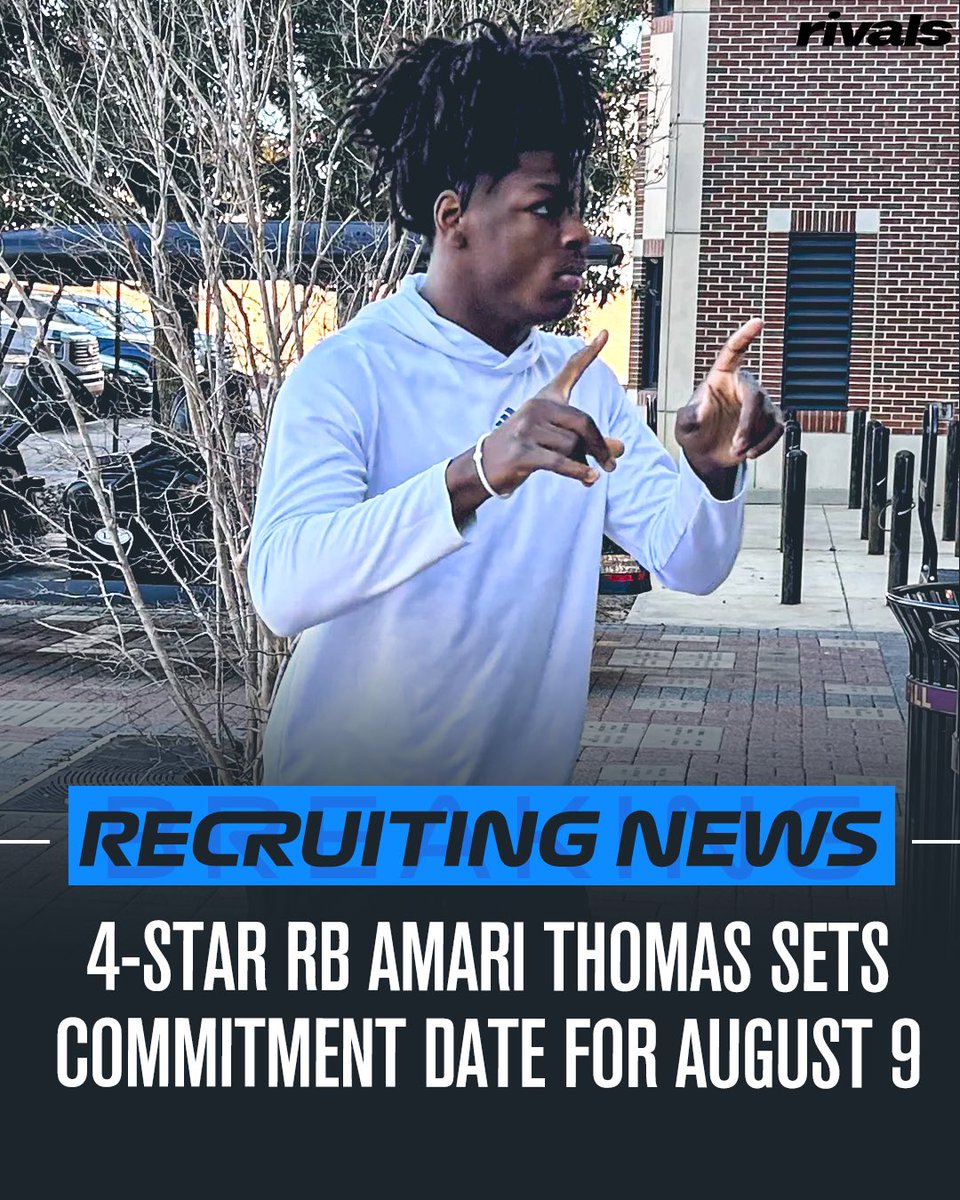 On3 Recruits (@on3recruits) on Twitter photo ๐จNEWS๐จ 4-star RB Amari Thomas will announce his commitment on August 9โ๏ธ
Rivalsโ <a href="/Hayesfawcett3/">Hayes Fawcett</a> has the latestโฆ
Intel: on3.com/rivals/news/riโฆ ๐จNEWS๐จ 4-star RB Amari Thomas will announce his commitment on August 9โ๏ธ
Rivalsโ <a href="/Hayesfawcett3/">Hayes Fawcett</a> has the latestโฆ
Intel: on3.com/rivals/news/riโฆ