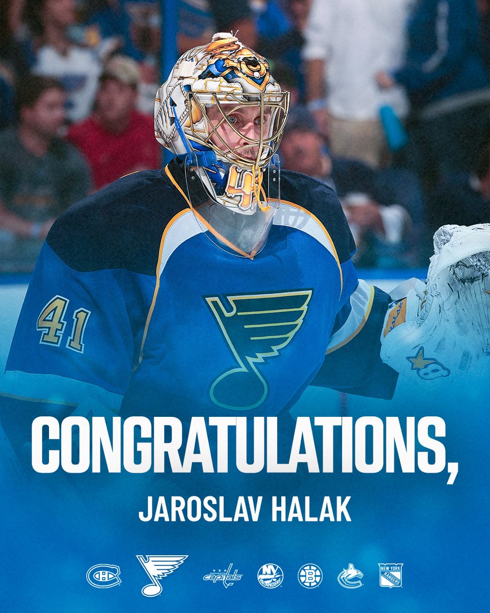 StLouisBlues's tweet image. In just four years as a Blue, Jaroslav Halak climbed our goalie leaderboard and ranks 8th in wins, 3rd in shutouts, and captured the William M. Jennings with Brian Elliott in 2011-12.
Congratulations Jaro on an incredible career 👏