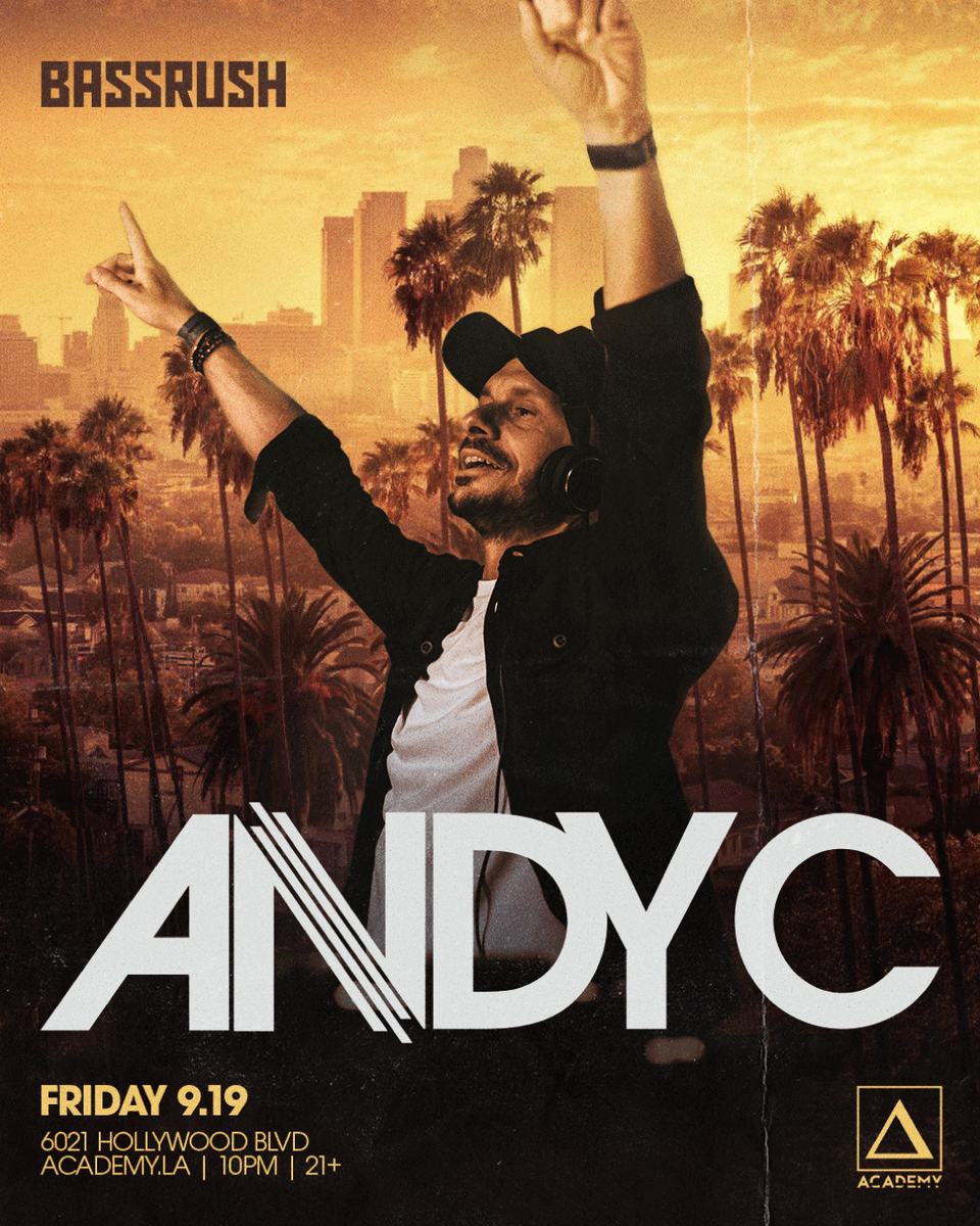 ANDYC_ram's tweet image. LA crew… it’s happening 👀
I’m coming to Academy LA this September. Friday night business with @bassrush. You already know what’s coming… 🔥
My last LA show sold out fast… don’t sleep.
🎟️ Tickets live now: bssrush.co/andyc-la