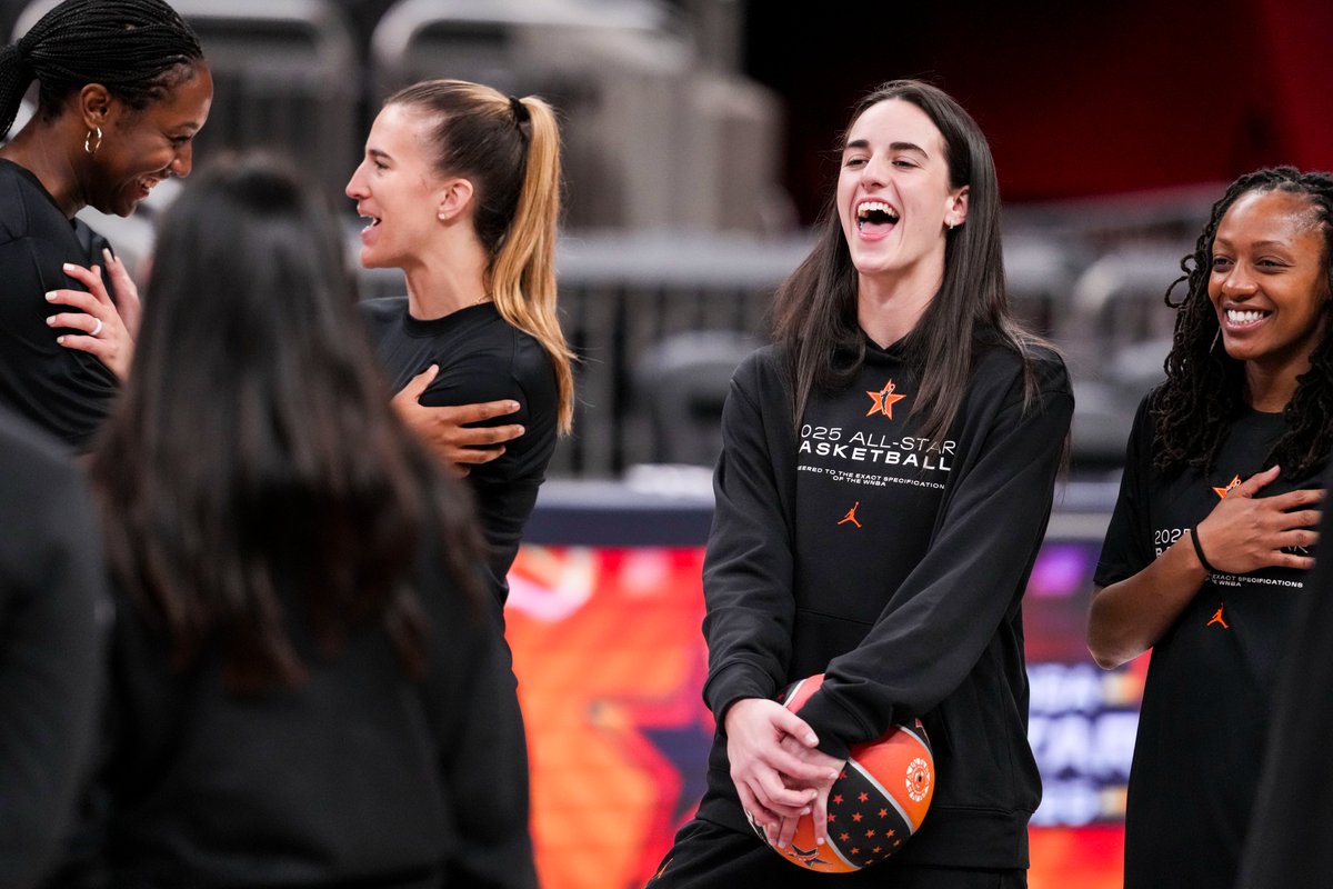 Caitlin Clark's team and Napheesa Collier's team practiced and spoke with media members Friday, July 18, 2025, ahead of the WNBA All-Star Game at Gainbridge Fieldhouse. 

Photos: indystar.com/picture-galler…