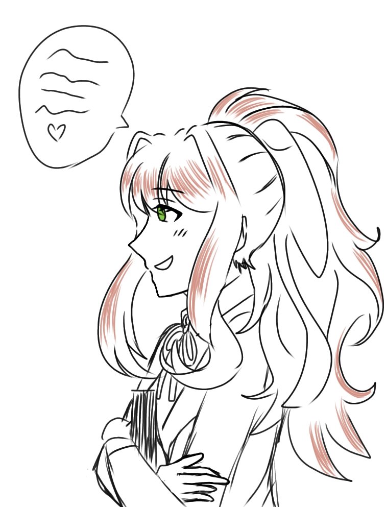 Flame7024's tweet image. Pov: Her when she sees you
(Ever since I learned that one tutorial on side pfs....I can't stop drawing it HAHAHA)
#DDLC #ddlcmonika #fanart