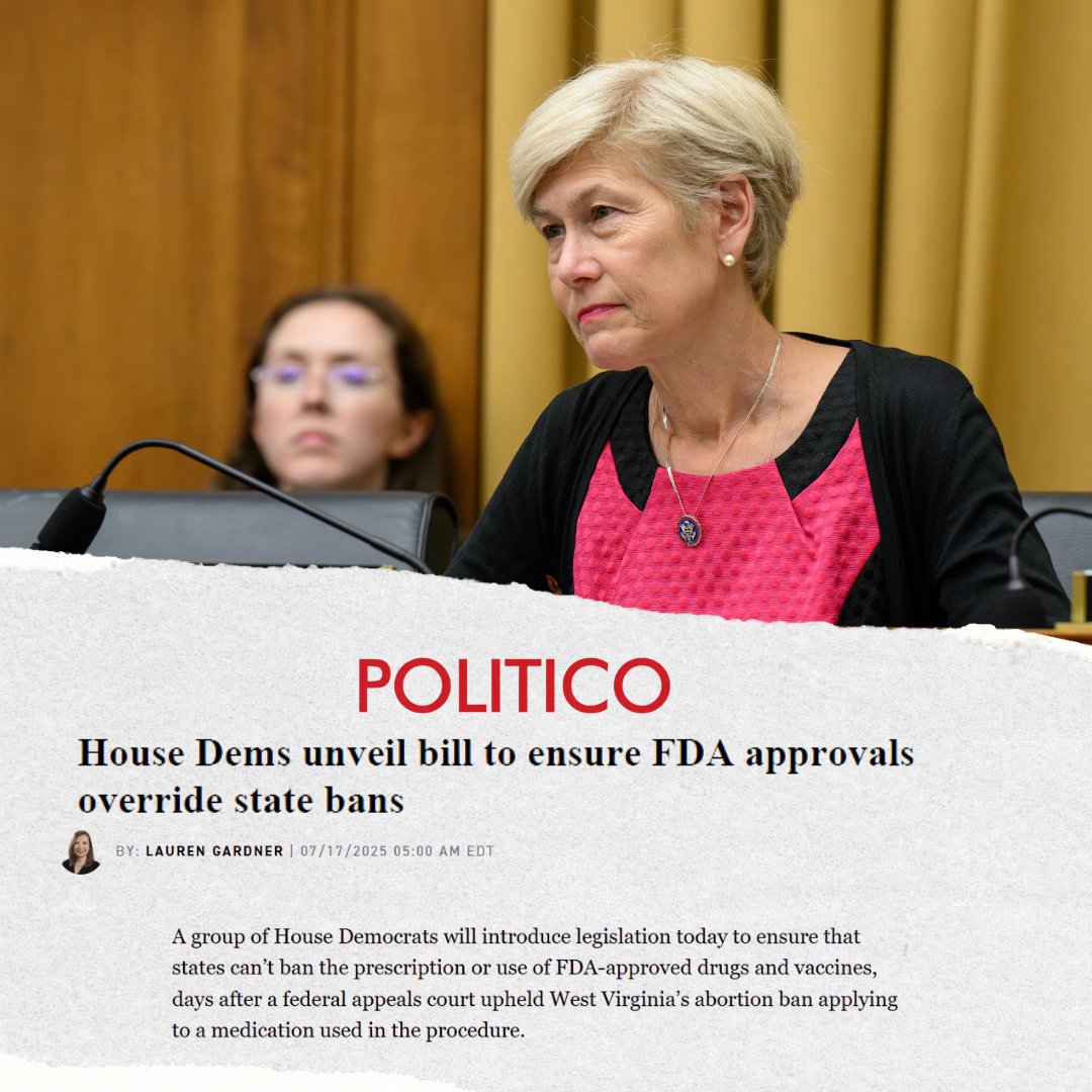 RepDeborahRoss's tweet image. No one should have to worry that politics will stand between them and the care they need.
That's why I'm proud to introduce legislation to ensure states can't ban medications that have been approved by the FDA.