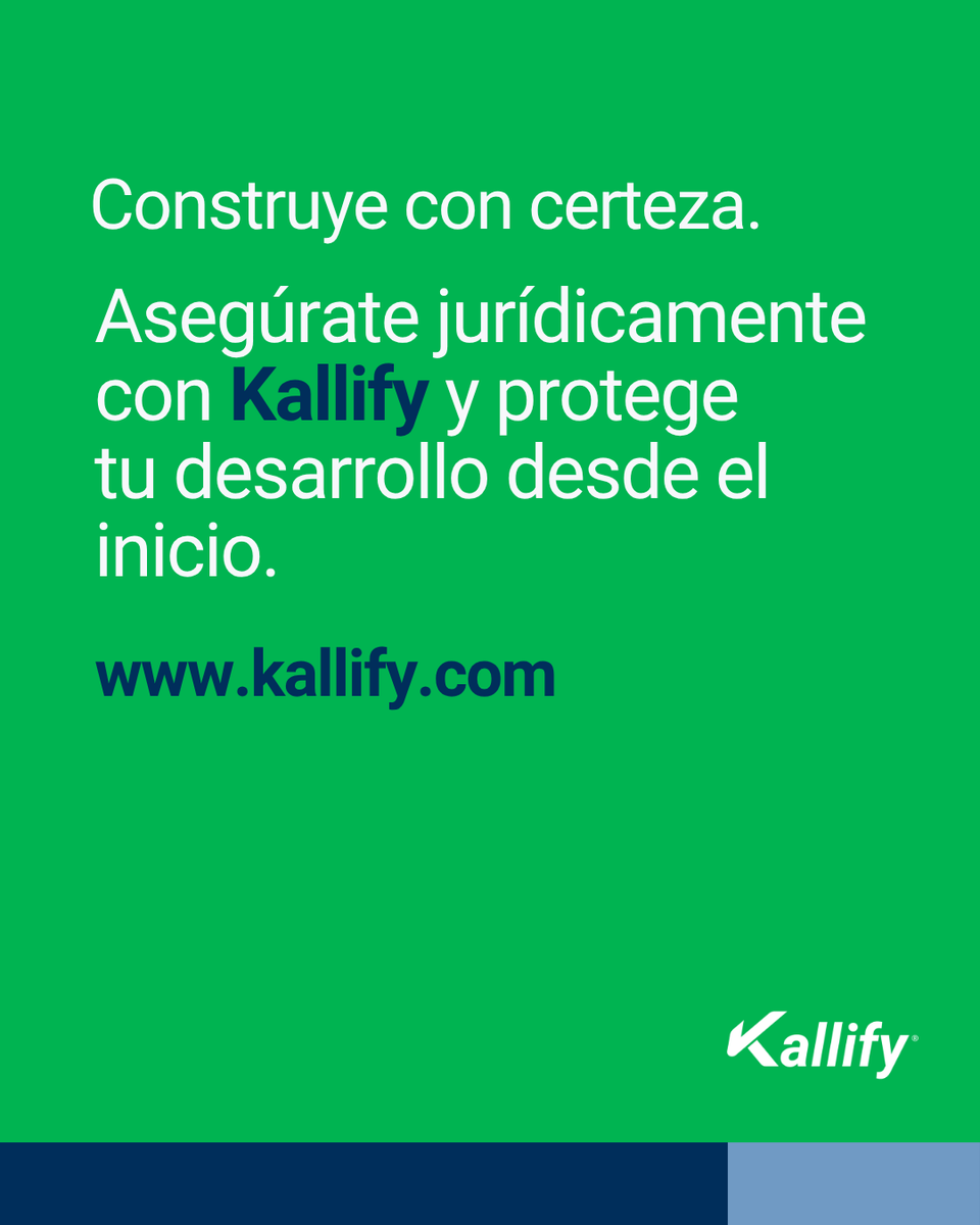 kallifymx's tweet photo. ✅ En el sector inmobiliario, la seguridad jurídica no se improvisa. 

Si eres #desarrolladorinmobiliario, con #Kallify tienes el respaldo de expertos jurídicos que te acompañan para actualizarte y tomar decisiones informadas.

Nuestros servicios permiten identificar riesgos legales, prevenir contratiempos y proteger cada proyecto desde la dictaminación del terreno hasta la gestoría para la realización de trámites.

Asesórate con quienes saben.
Confía en Kallify para avanzar con certeza.

¡Es aquí!
🌐 https://t.co/BR8HOODPyv

 #CompraSegura #VendeSeguro #DictaminaciónJurídica