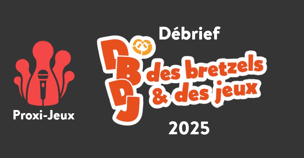📻 DBDJ 2025 - Le débrief
<a href="/Cyrus_J2S/">Cyrus</a>  et <a href="/FlavienM_/">Flavien 🔻 | @FlavienM@ludosphere.fr</a>  vous racontent leur expérience de Des Bretzels et Des Jeux édition 2025 ! 😀
Ils reviennent sur quelques jeux joués et vous livrent leurs impressions sur ceux-ci 🧐
#j2s #podcast #DBDJ2025
▶️ podcast.proxi-jeux.fr/2025/07/dbdj-2…