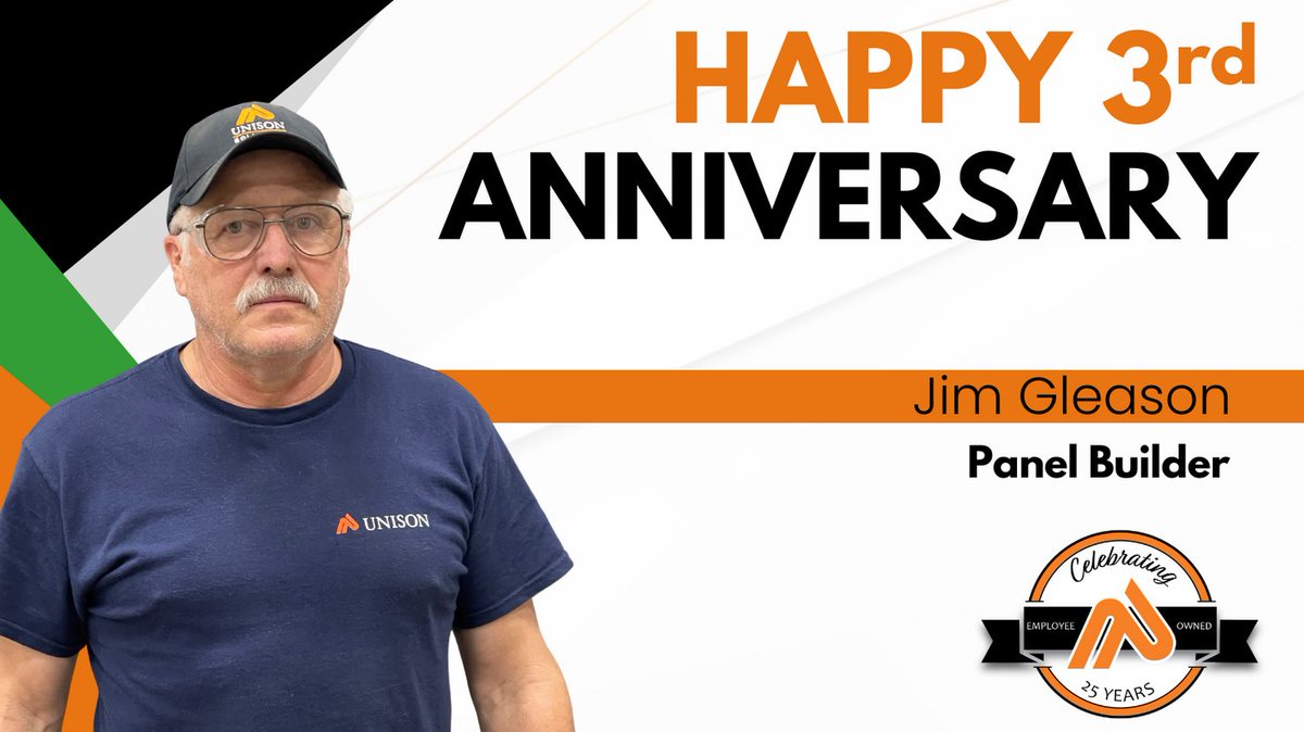 UnisonSolution1's tweet photo. Happy Anniversary, Jim! Here's to 3 years of dedication at Unison. Congratulations!

#HappyWorkAnniversary
#CelebratingSuccess
#CheersToAnotherYear https://t.co/rNTyljoXpB