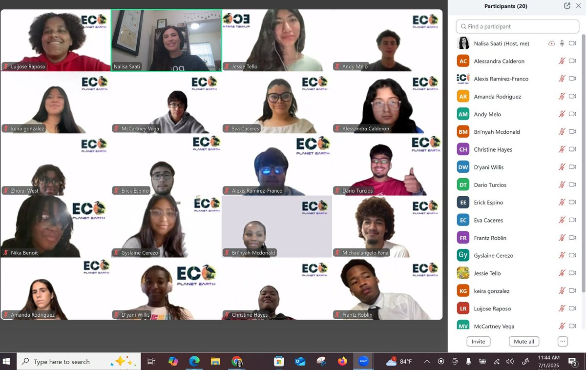 NalisaSaati's tweet photo. This Summer @ecoplanetearth_ has 19 High School interns working as ECO Influencers who advocate 4 people &amp; planet. Representing @MDCPS @CTEMiami this youth voice will lead us forward, as we prepare them to be #futureready #bizleaders we will leave a collective #Legacy 💚⚖️🌎🎯 https://t.co/9Mym2JFyCY
