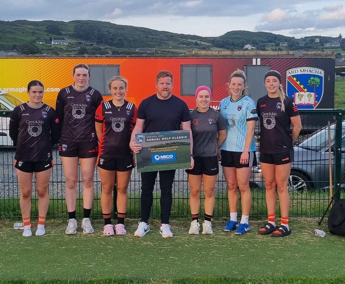 ArmaghLGFA (@armaghlgfa) on Twitter photo GOLF CLASSIC - MAIN SPONSORS⛳️
Thank you to MICO Electricals💡for their continued support towards our annual Golf Classic🧡🤍
Director Micheal Connolly is pictured with members of our senior team, thank you to Micheal and the team in MICO for their sponsorship 🙌
#WeAreArmagh GOLF CLASSIC - MAIN SPONSORS⛳️
Thank you to MICO Electricals💡for their continued support towards our annual Golf Classic🧡🤍
Director Micheal Connolly is pictured with members of our senior team, thank you to Micheal and the team in MICO for their sponsorship 🙌
#WeAreArmagh