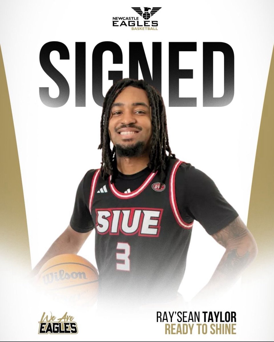 InsideSIUE's tweet image. Ray’Sean Taylor has signed a pro contract with the @NewcastleEagle!
Ray’Sean had an incredible career at SIUE in which he holds the Division 1 scoring record in SIUE’s D1 history and lead SIUE to their first ever March Madness appearance!
We’re all so proud of you, @rayballin3!