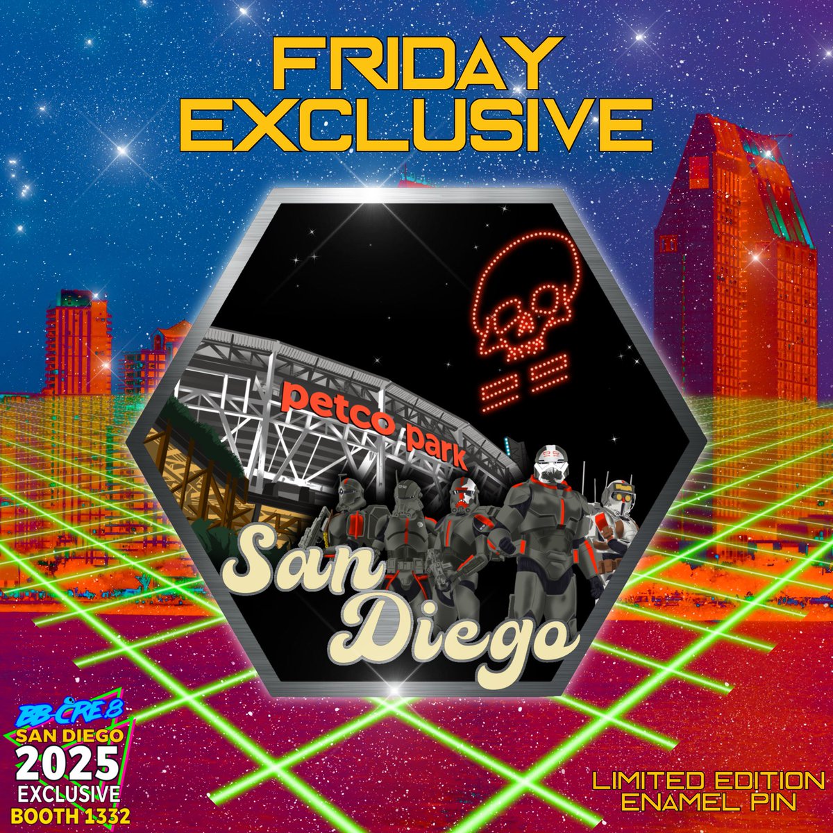 bb_cre8's tweet image. BAD TO THE BONE! These bad boys wanna play ball with you. Which one you think has the better batting average between these Bad Batchers?
A closer look at our FRIDAY EXCLUSIVE for #SDCC2025! This will be unlocked in 1 weeks time next Friday 7/25 at booth 1332!