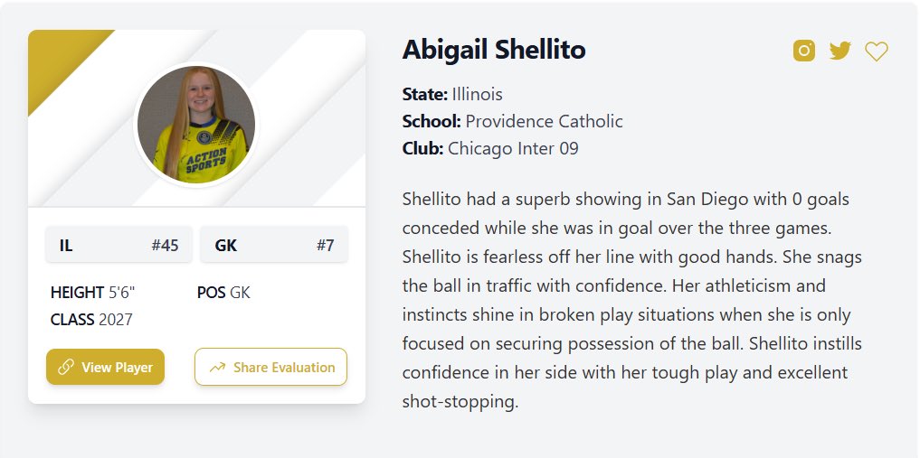 Abigail Shellito ‘27 (@abby_shellitogk) on Twitter photo Thank you <a href="/JREskilson/">J.R. Eskilson</a> for the kind words. I had a great time at <a href="/ECNLgirls/">ECNL Girls</a> Playoffs competing with my team. Can’t wait for what next season holds!
prepsoccer.com/2025/07/film-r…
<a href="/PrepSoccer/">Prep Soccer ⚽️</a> <a href="/TopDrawerSoccer/">TopDrawerSoccer</a> <a href="/chiINTER/">Chicago Inter SC</a> <a href="/Neno_Footy11/">Neno Dautovic</a> <a href="/ImYouthSoccer/">ECNL/GA/Recruiting/College Soccer</a> Thank you <a href="/JREskilson/">J.R. Eskilson</a> for the kind words. I had a great time at <a href="/ECNLgirls/">ECNL Girls</a> Playoffs competing with my team. Can’t wait for what next season holds!
prepsoccer.com/2025/07/film-r…
<a href="/PrepSoccer/">Prep Soccer ⚽️</a> <a href="/TopDrawerSoccer/">TopDrawerSoccer</a> <a href="/chiINTER/">Chicago Inter SC</a> <a href="/Neno_Footy11/">Neno Dautovic</a> <a href="/ImYouthSoccer/">ECNL/GA/Recruiting/College Soccer</a>