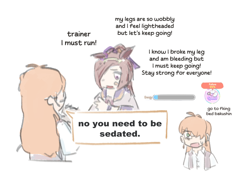 sonagitalk's tweet image. when things get hard bakushin gets harder ? ?  #umamusume