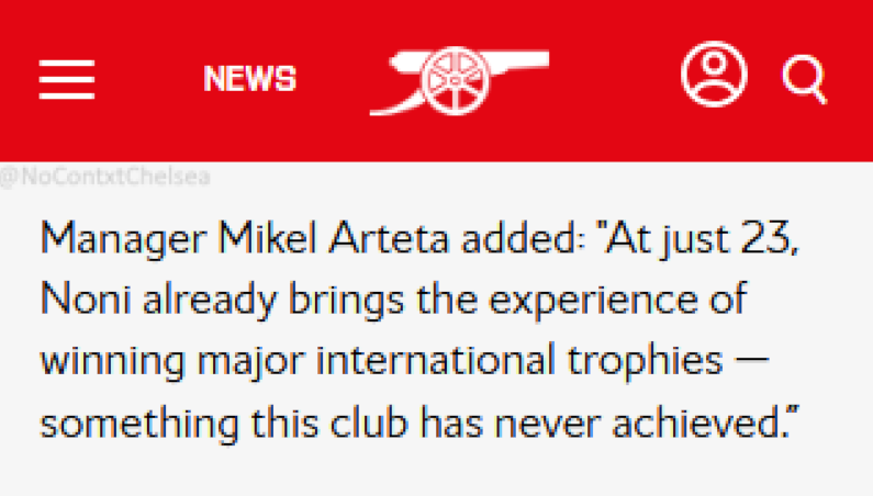 CarefreeLewisG's tweet photo. Arsenal are so desperate to learn how to be like Chelsea.

Then they try and tell you that they're the bigger club 😂 https://t.co/ghz4pnlzVZ