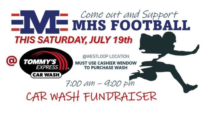 Tribe_Football's tweet image. Going to be a hot one tomorrow so perfect to bring that vehicle by and let’s get it lookin’ fresh and help Tribe 🏈! Retweet and share with your friends! #RollTribe