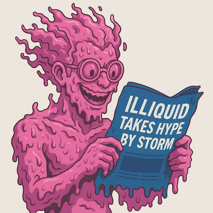 0xblock_rider's tweet photo. Yo… y’all are NOT ready for this buzz ⚡️
🗞️ “Illiquid takes Hype by storm”@Illiquid_nft x @HyperliquidX is a match made in heaven 
and now with $RWA in the mix, we’re melting timelines 🔥Ride the wave 🌊
#IlliquidNFT #Hyperliquid #RWAAsk https://t.co/X25i6Q2ZnL