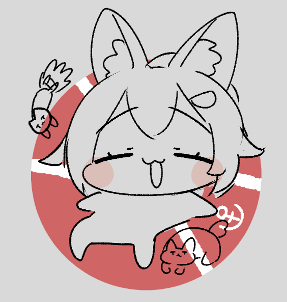 大神ミオ 「くっそゆるいミオちゃんの水面アクリルキーホルダー作りたい」|ぱんじゃむのなめ ＠ホロクル G-05のイラスト