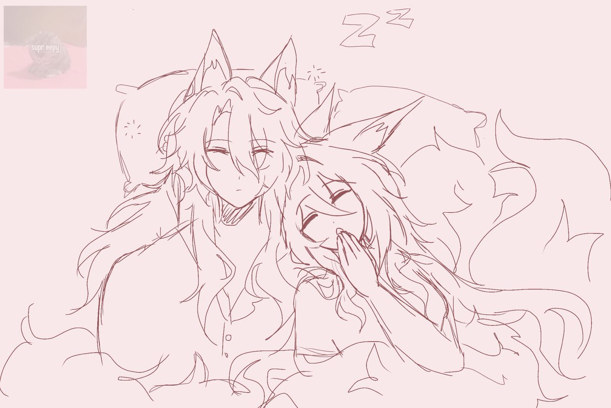TimelyTingqiu's tweet image. Fluff Tingqiu doodle because yes